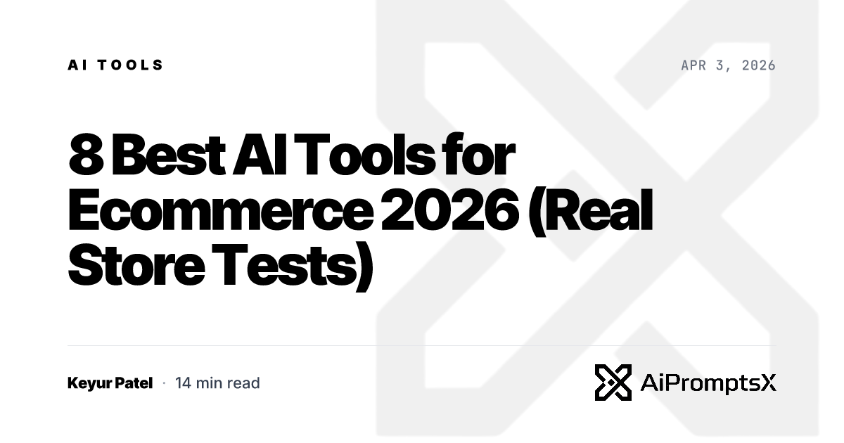 8 Best AI Tools for Ecommerce 2026 (Tested and Ranked)