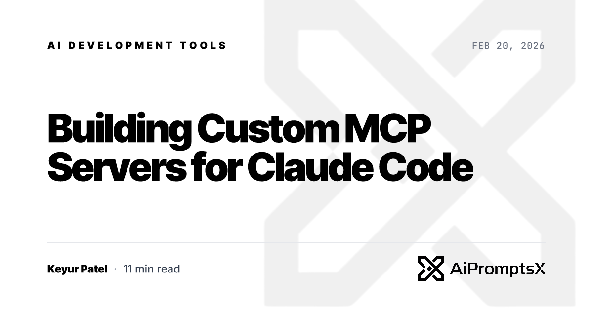 Building Custom MCP Servers for Claude Code: Full Guide