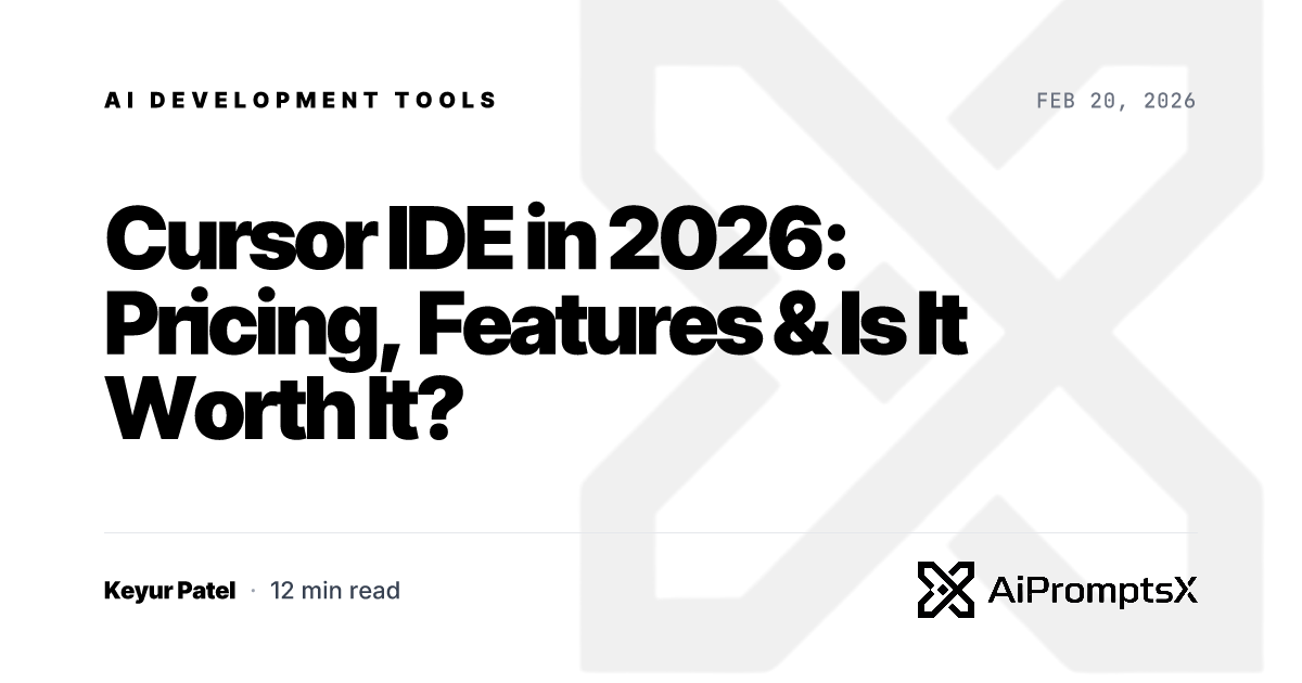 Cursor IDE Pricing 2026: Plans, Features & Verdict