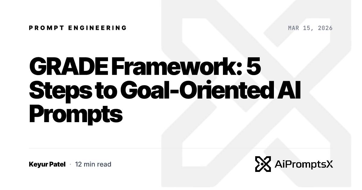 GRADE Framework: 5 Steps to Goal-Oriented AI Prompts