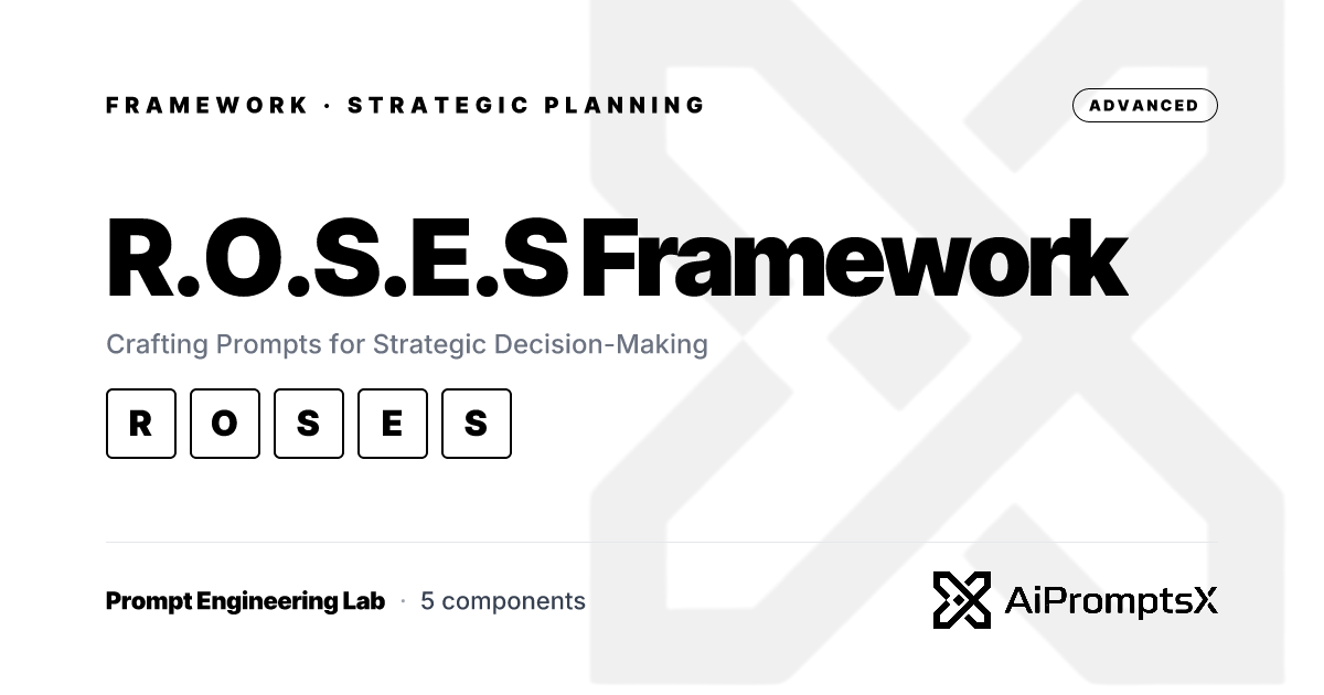 ROSES Framework: Strategic Decision AI Prompts