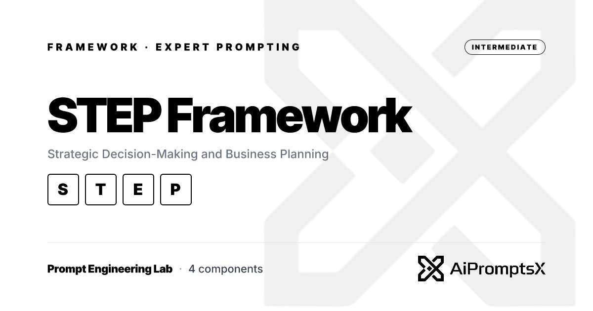 STEP Framework: Strategic AI Planning Prompts